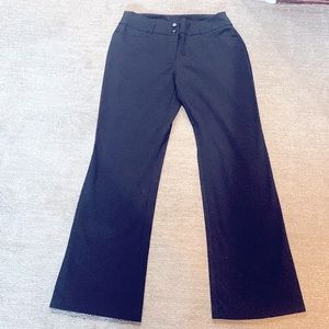 Alfani Size 10 Long Black Bootcut Slacks